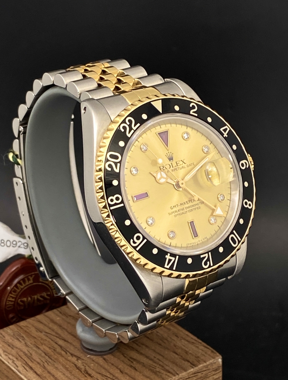 Rolex GMT Master II 16713 Diamond Ruby Serti Leo s Jewelry