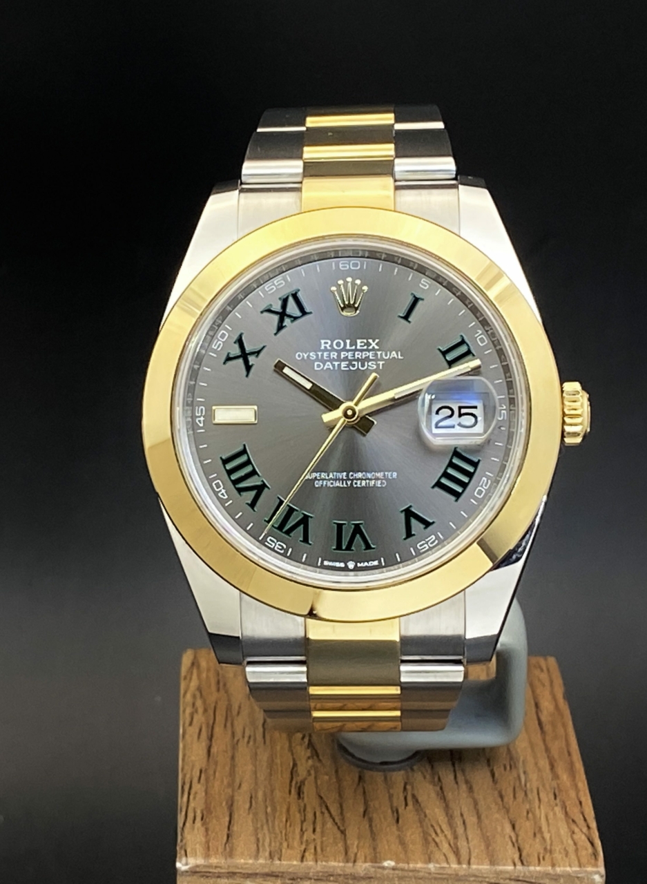 Rolex datejust 41 deals half gold