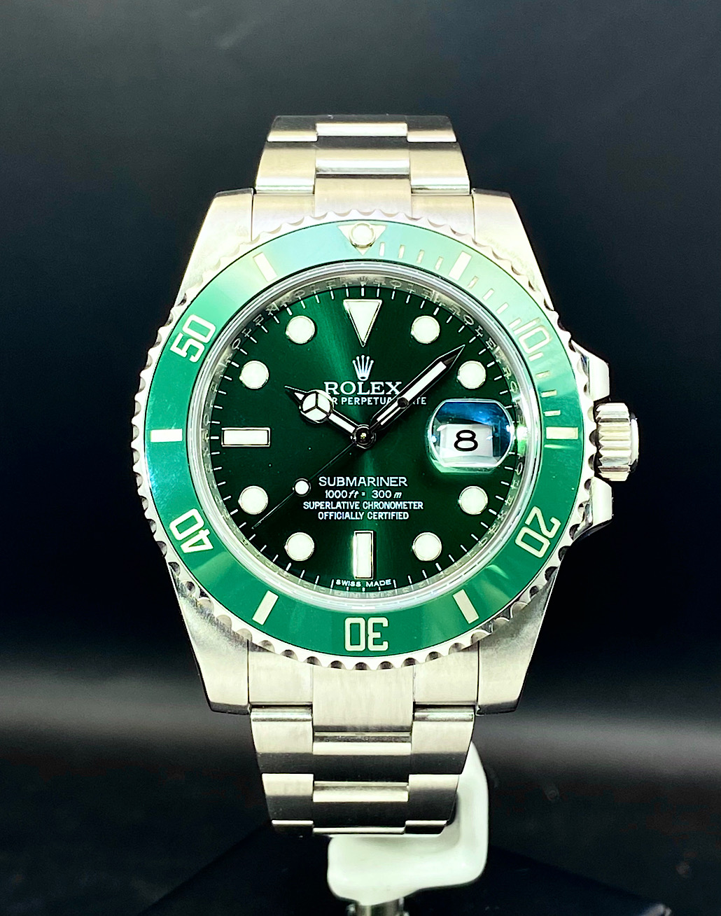 Buy Genuine Used Rolex Submariner Date 116610LV Watch - Green Dial