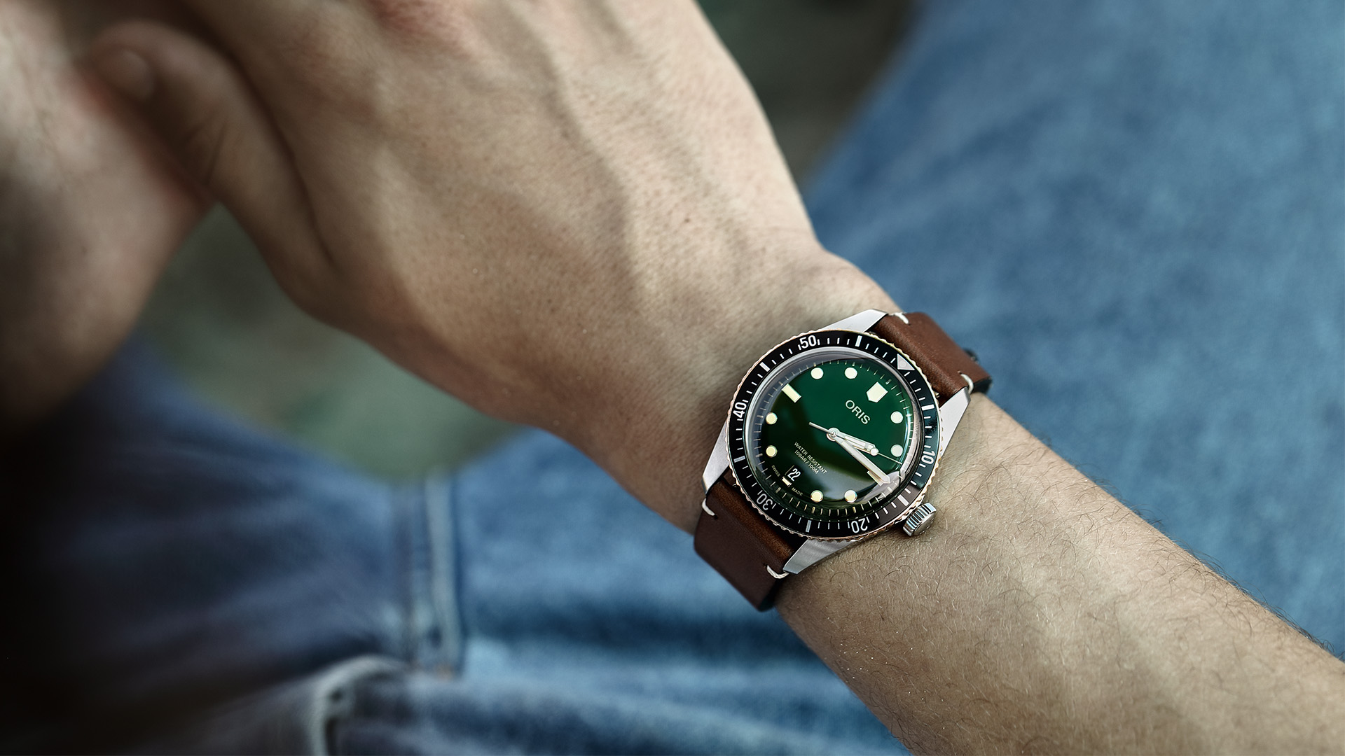 Oris 65 blue sale