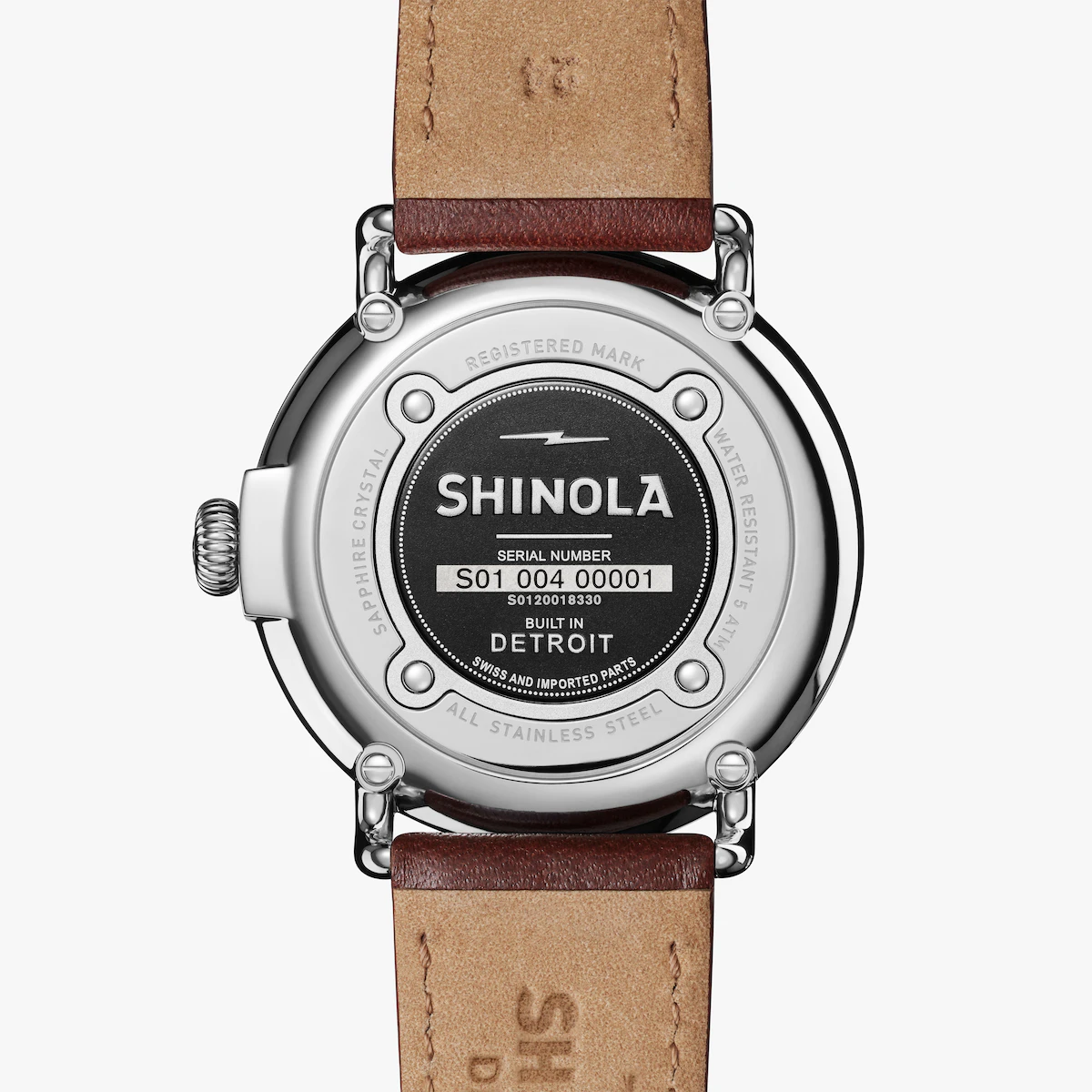 Shinola The Runwell 41mm White Green – Watches.com