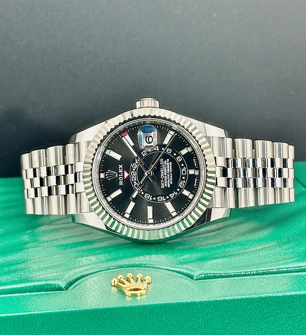 Rolex Sky-Dweller 3269234 Black Dial/ Jubilee Bracelet - Leo's Jewelry