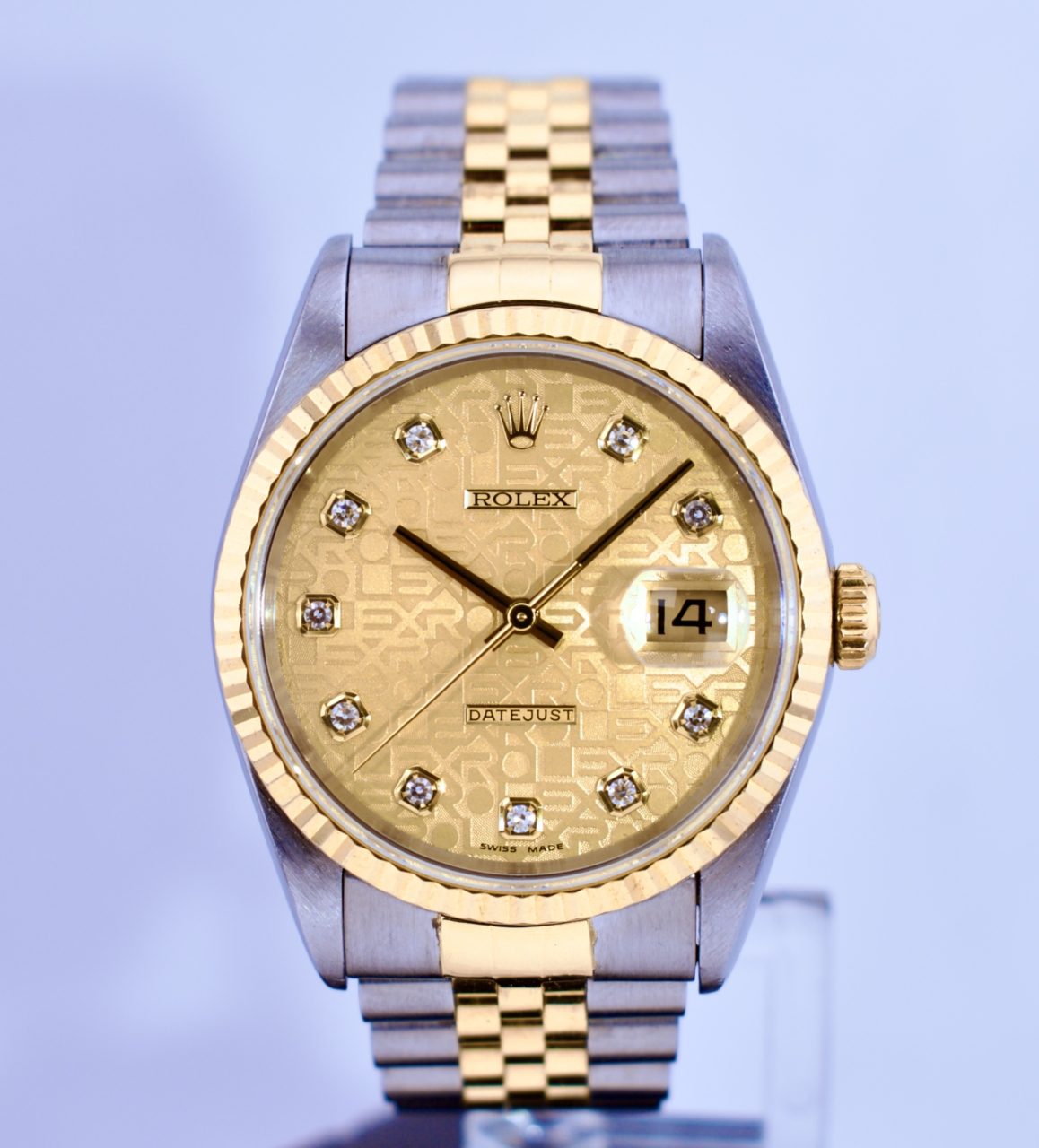 Rolex Datejust 36mm 16233 Diamond Jubilee Dial 18k/SS